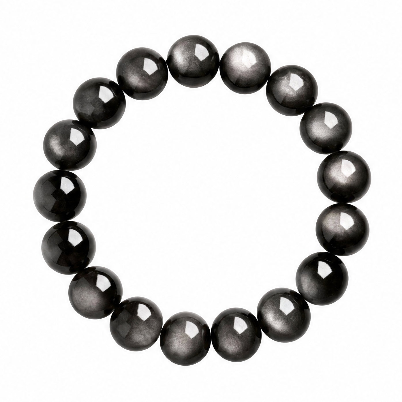 Natural Rainbow Eye Obsidian Bracelet