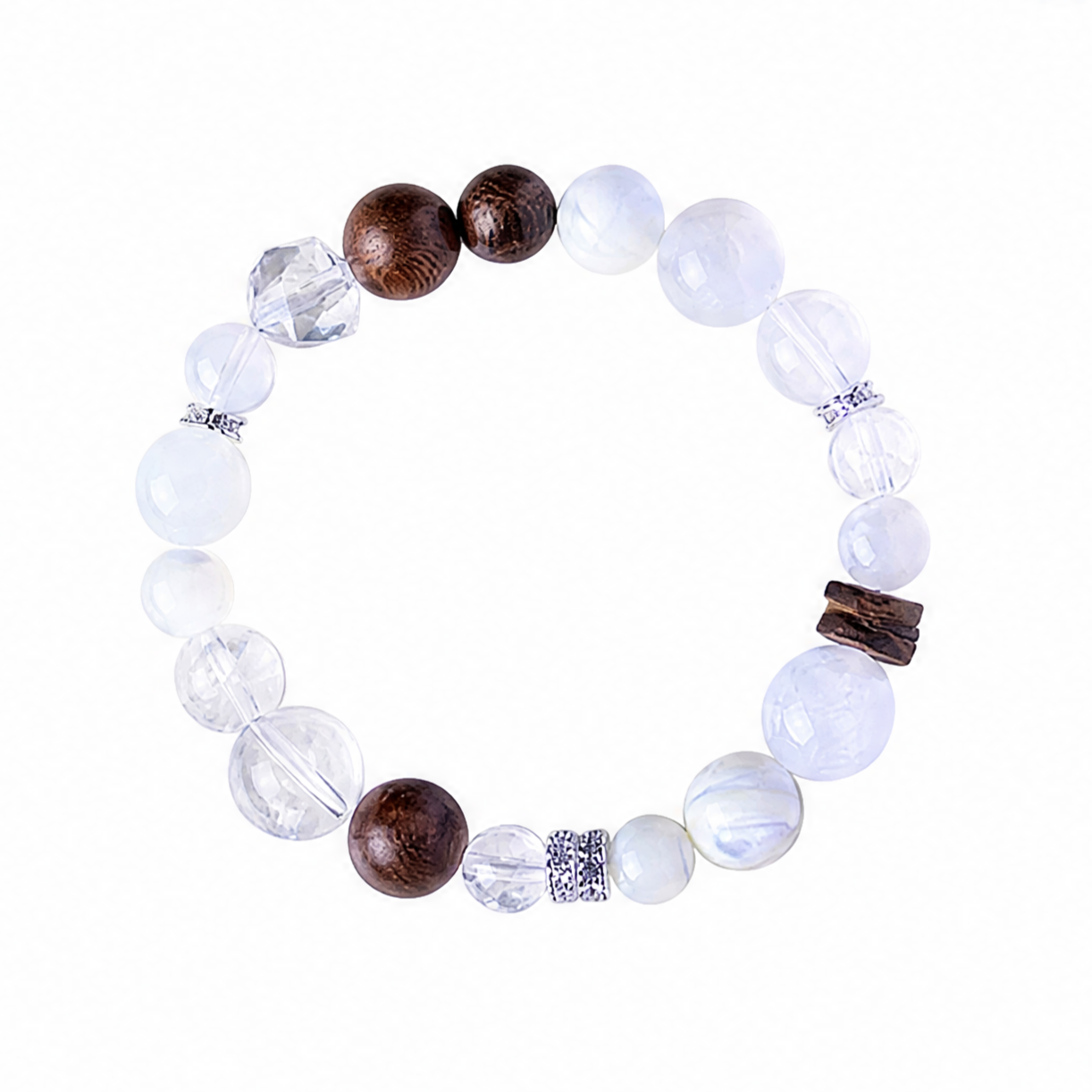 Five Elements Balance Amethyst Aquamarine Bracelet