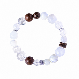 Five Elements Balance Amethyst Aquamarine Bracelet