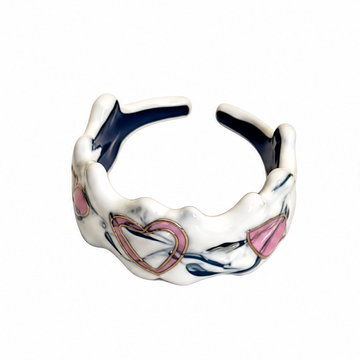 Y2K Colorful Asymmetric Enamel Open Ring