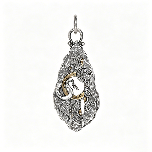 Ancient Serpent Fossil Pendant
