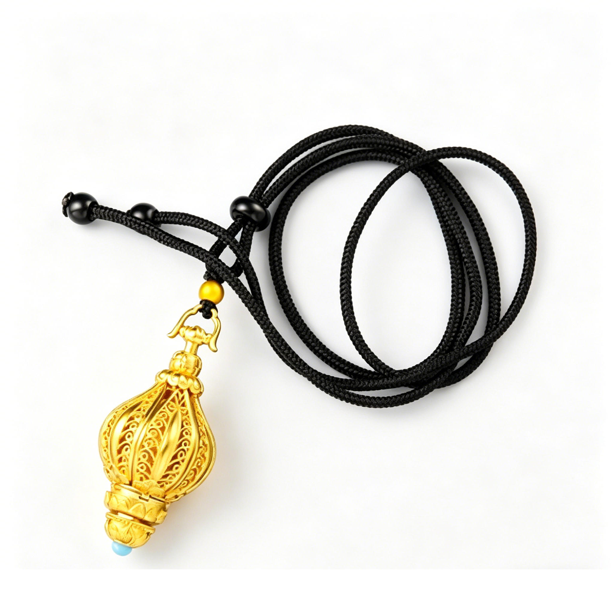 Rotating Lotus Prayer Pendant