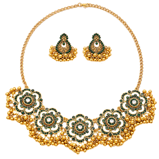 Baroque Floral Statement Earrings