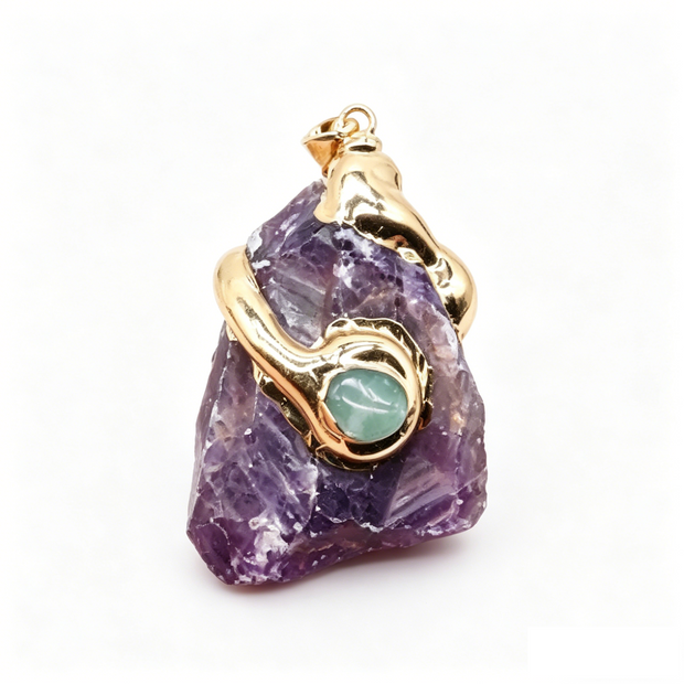 Raw Crystal DIY Pendant Components