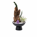 Midnight Sage – Amethyst & Clear Quartz Scented Desk Decor