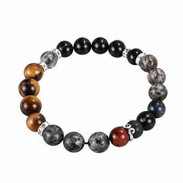 Tiger Eye Black Agate Bracelet