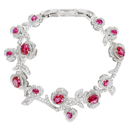 Vintage Red Corundum Bracelet