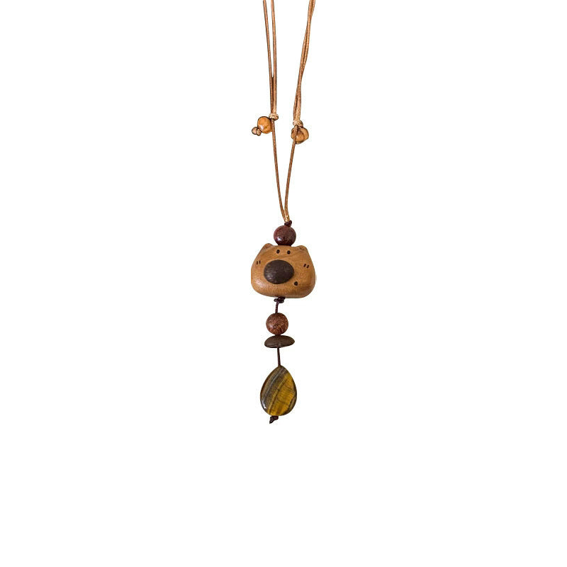 Tiger's Eye Totem Animal Necklace