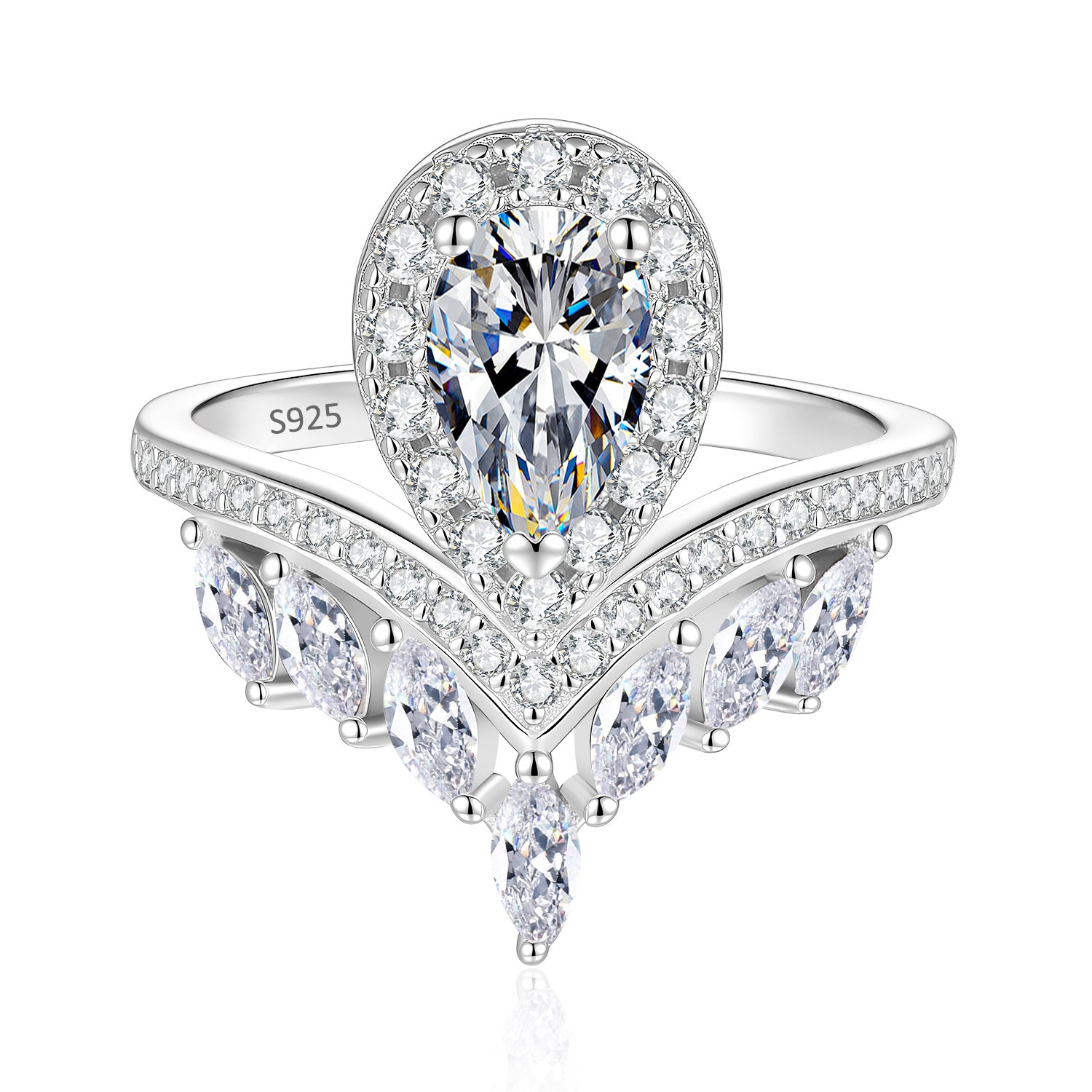 Water Drop Moissanite S925 Ring