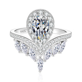 Water Drop Moissanite S925 Ring