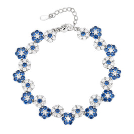 Fashion Zircon Flower Chain Women’s Bracelet