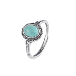Sterling Silver Turquoise Retro Ring