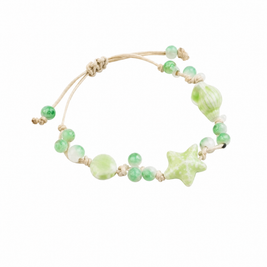 Woven Ceramic Ocean Shell Bracelet