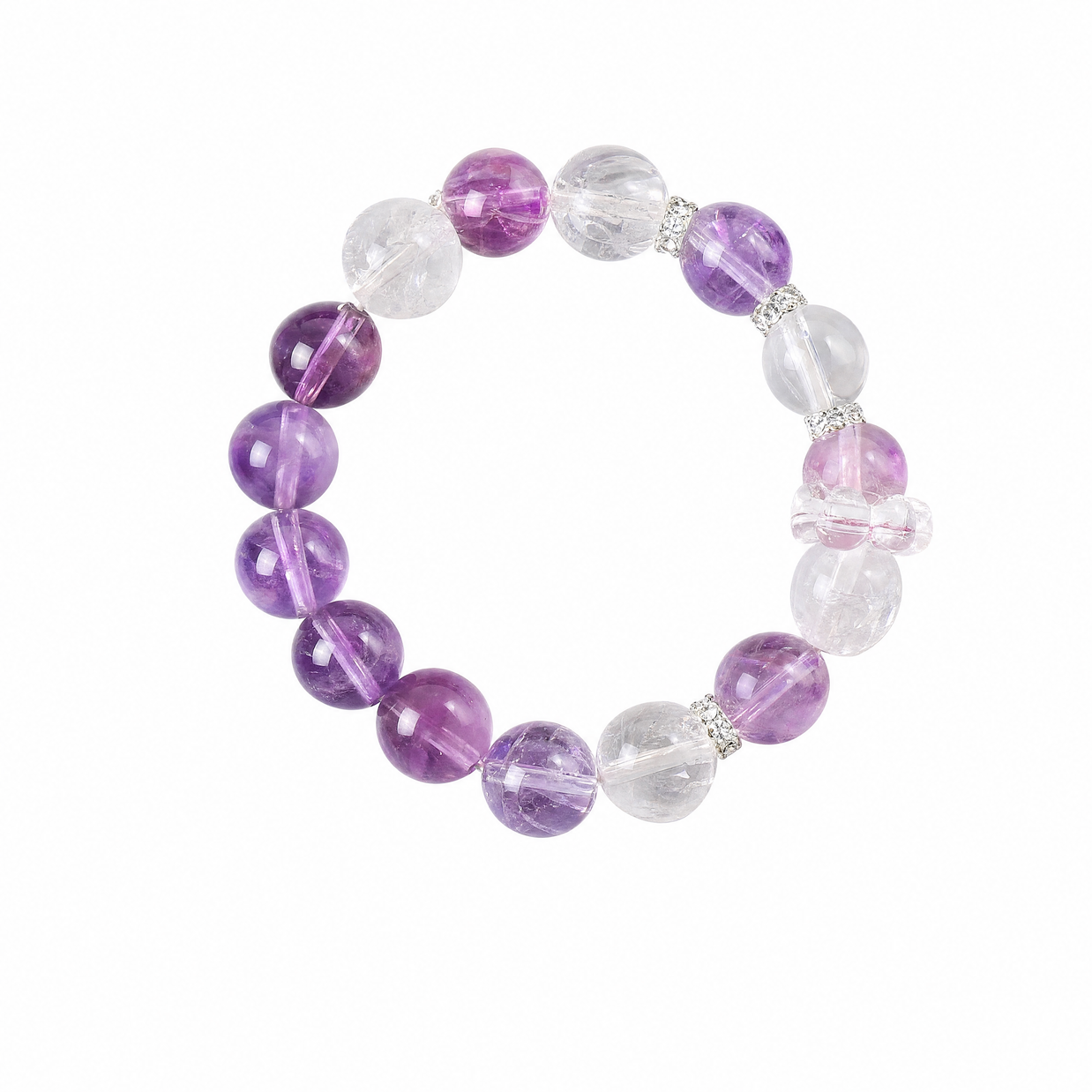 Natural Crystal Minimalist Beaded Bracelet