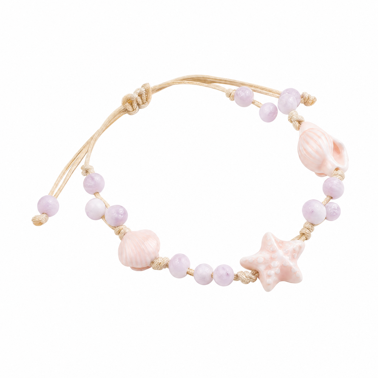 Woven Ceramic Ocean Shell Bracelet