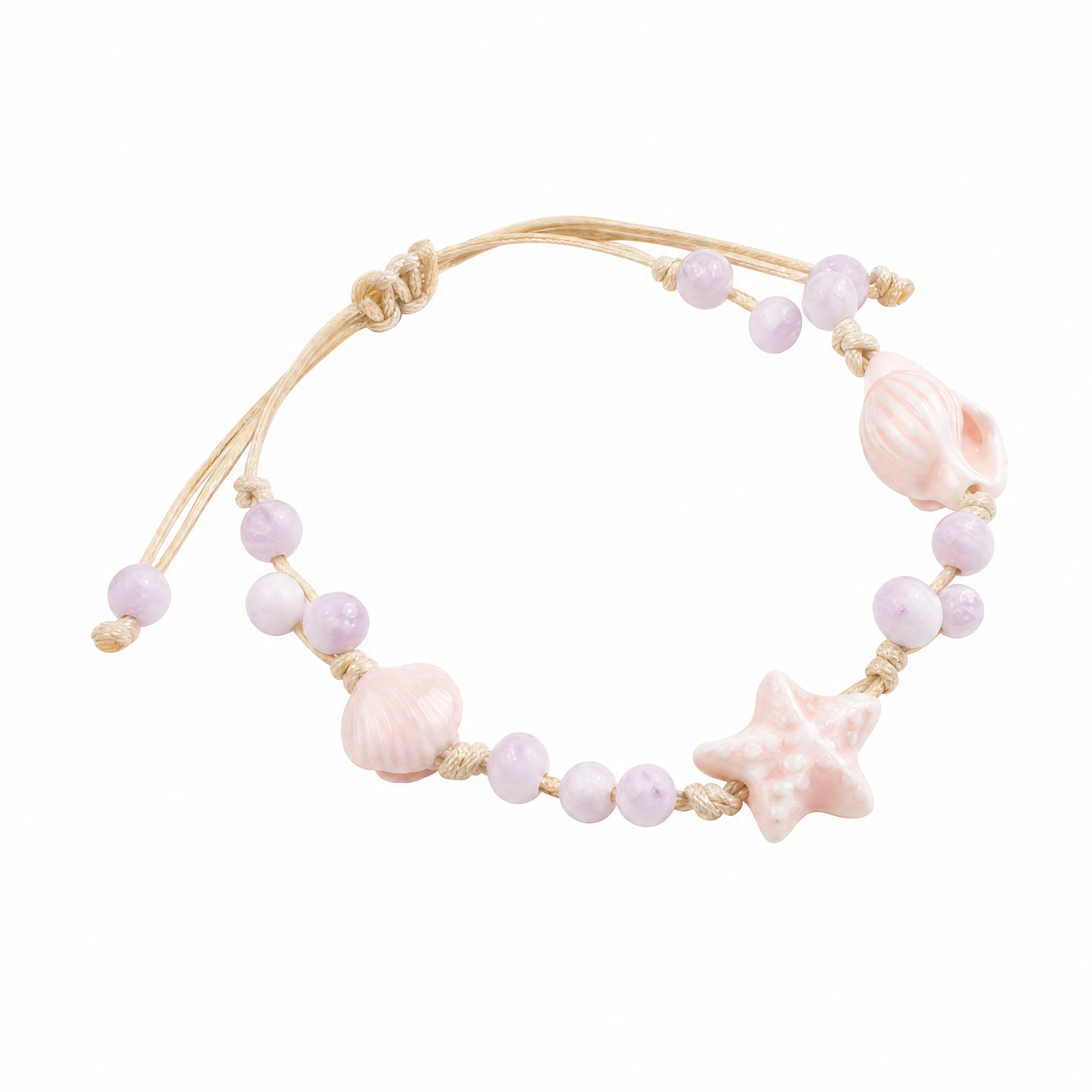Woven Ceramic Ocean Shell Bracelet