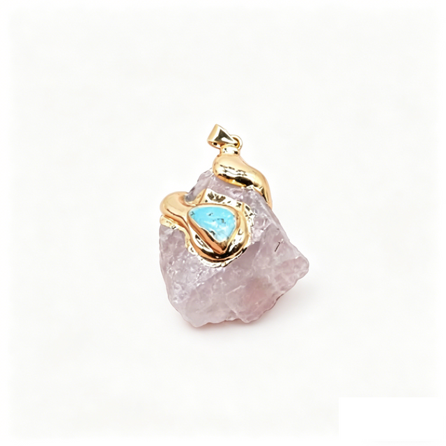 Raw Crystal DIY Pendant Components