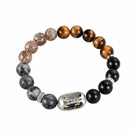 Tiger Eye Black Agate Bracelet