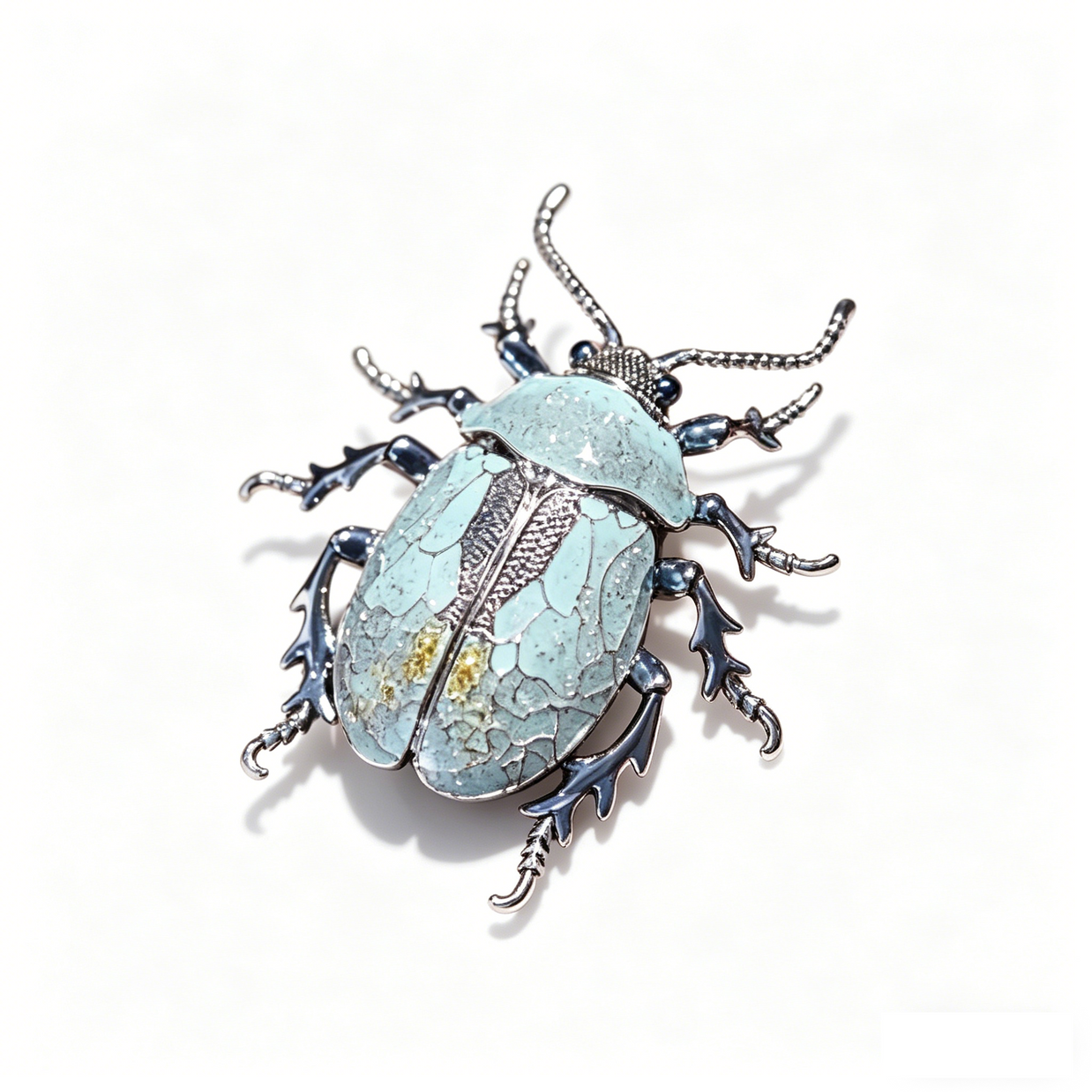 Vintage Siberian Beetle Brooch
