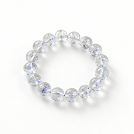 Jiuya Natural White Azeztulite Ball Bracelet