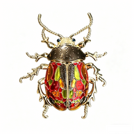 Vintage Siberian Beetle Brooch