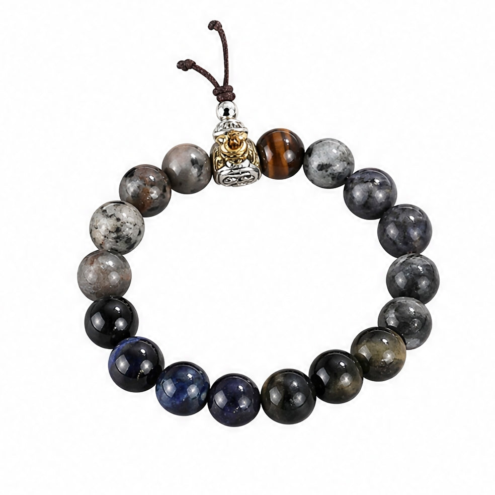Tiger Eye Black Agate Bracelet