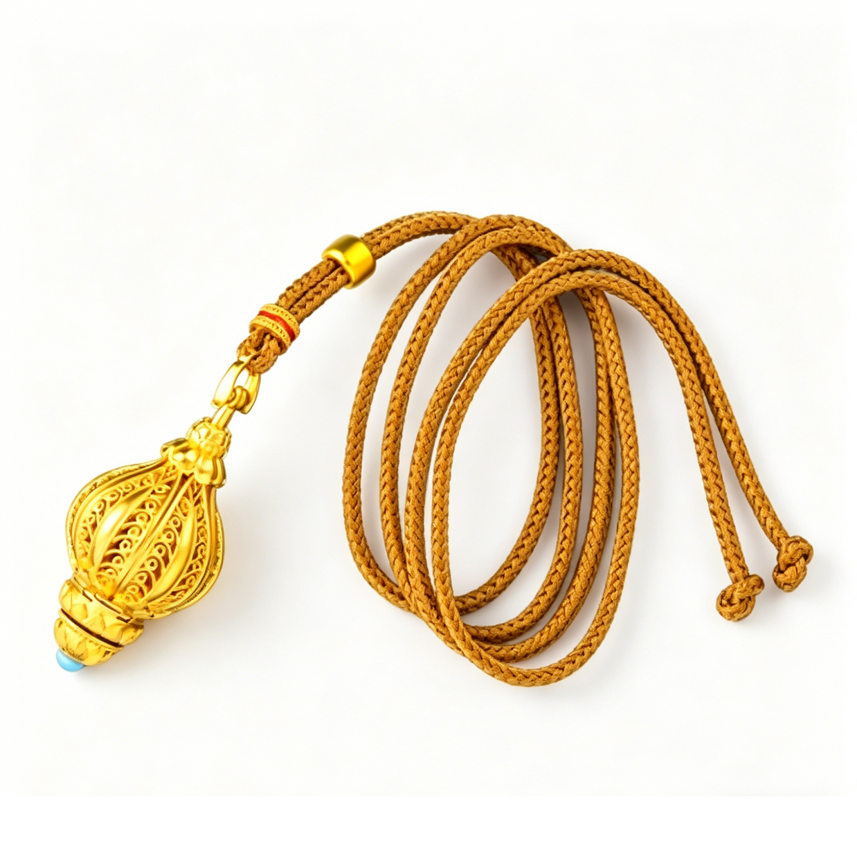 Rotating Lotus Prayer Pendant