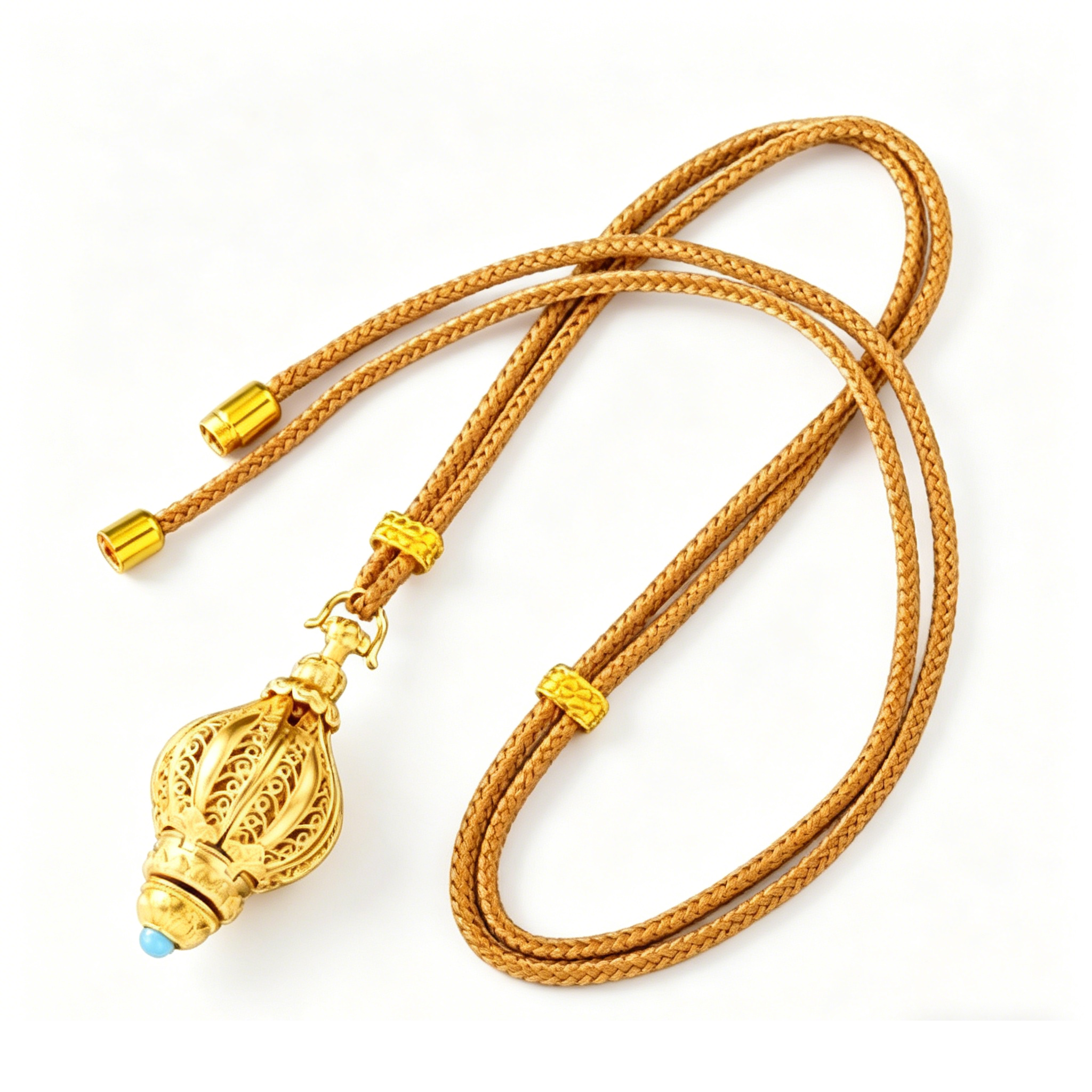 Rotating Lotus Prayer Pendant