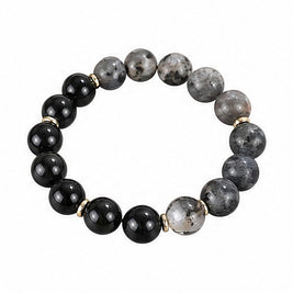 Tiger Eye Black Agate Bracelet