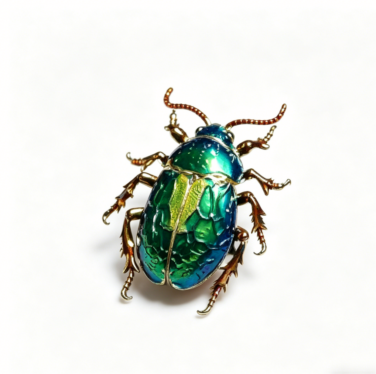 Vintage Siberian Beetle Brooch