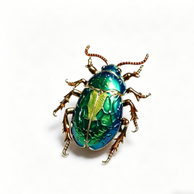 Vintage Siberian Beetle Brooch