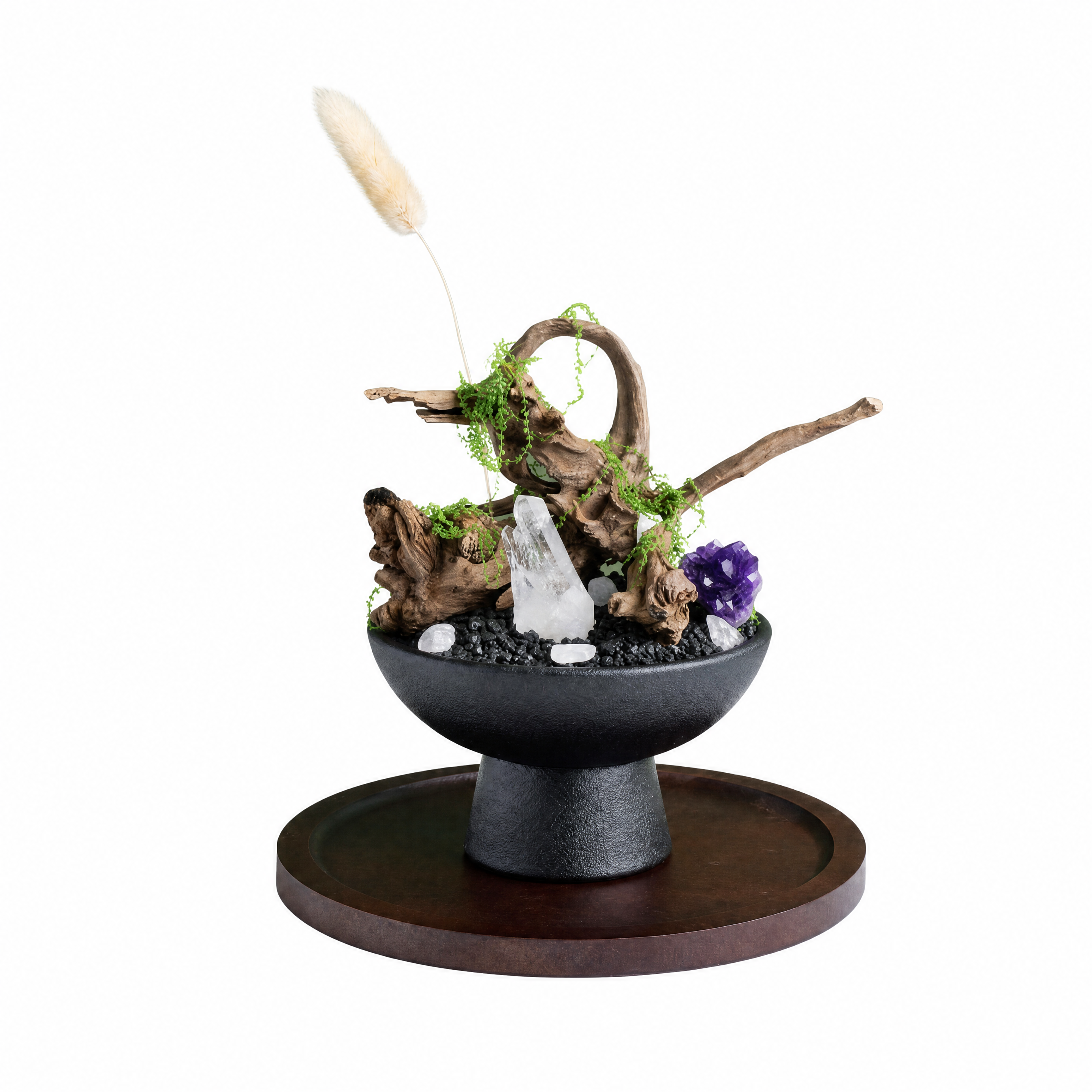 Wild Bloom – Raw Crystal & Moss Essential Oil Diffuser