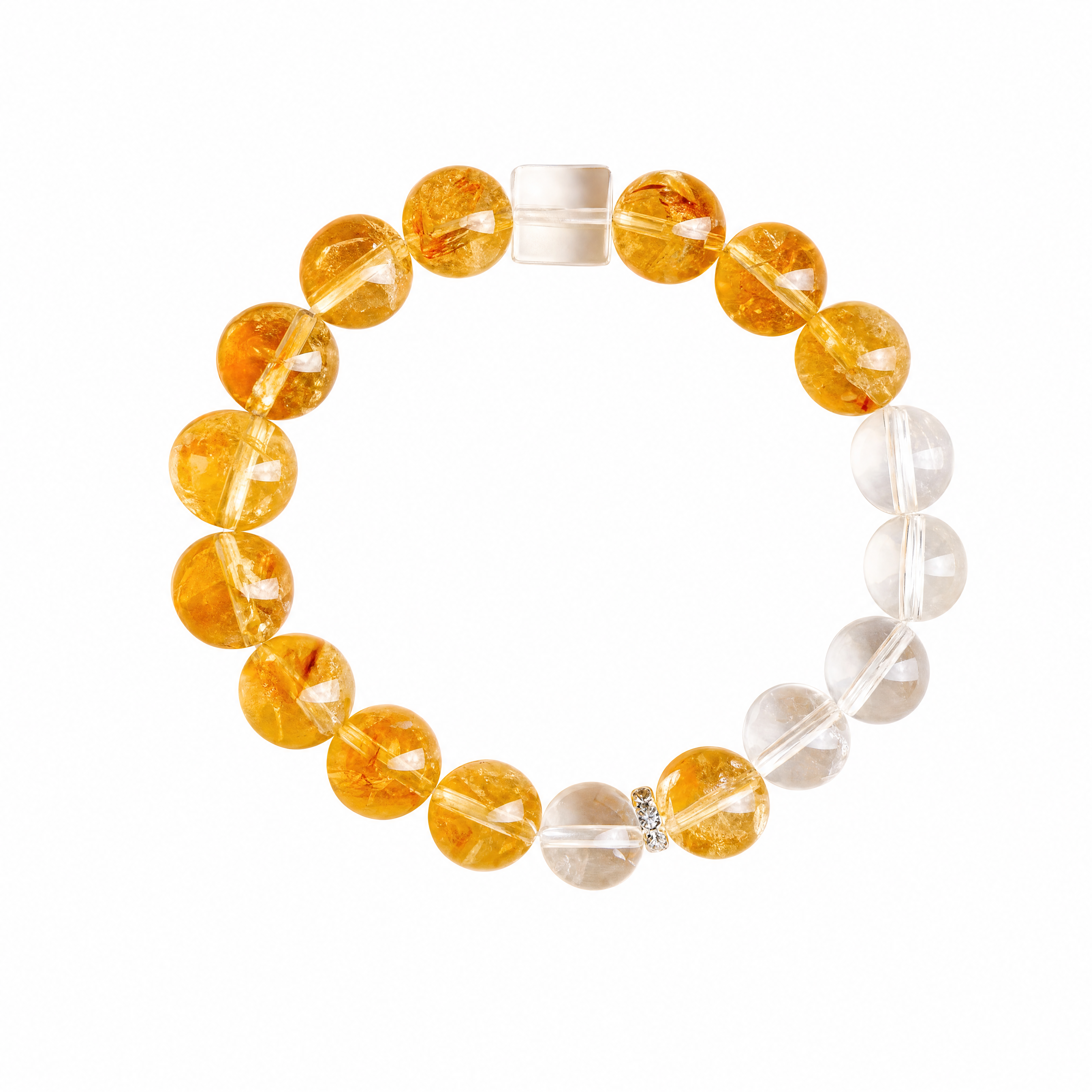 Natural Crystal Minimalist Beaded Bracelet