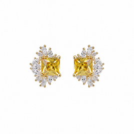 S925 Gold Plated French Retro Earrings