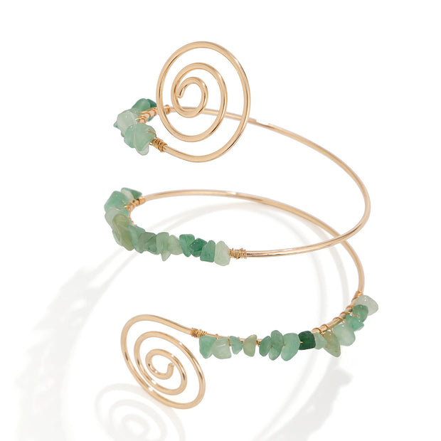 African Tribal Stone Cuff Bracelet