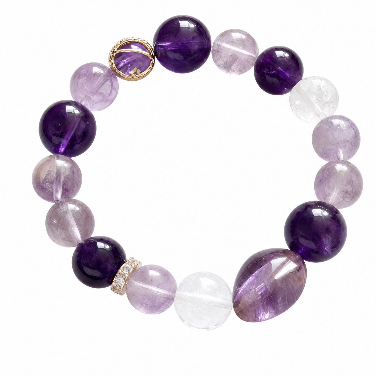 Orion Nebula Purple Amethyst Bracelet