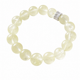 Lemon Crystal Single Ring Bracelet