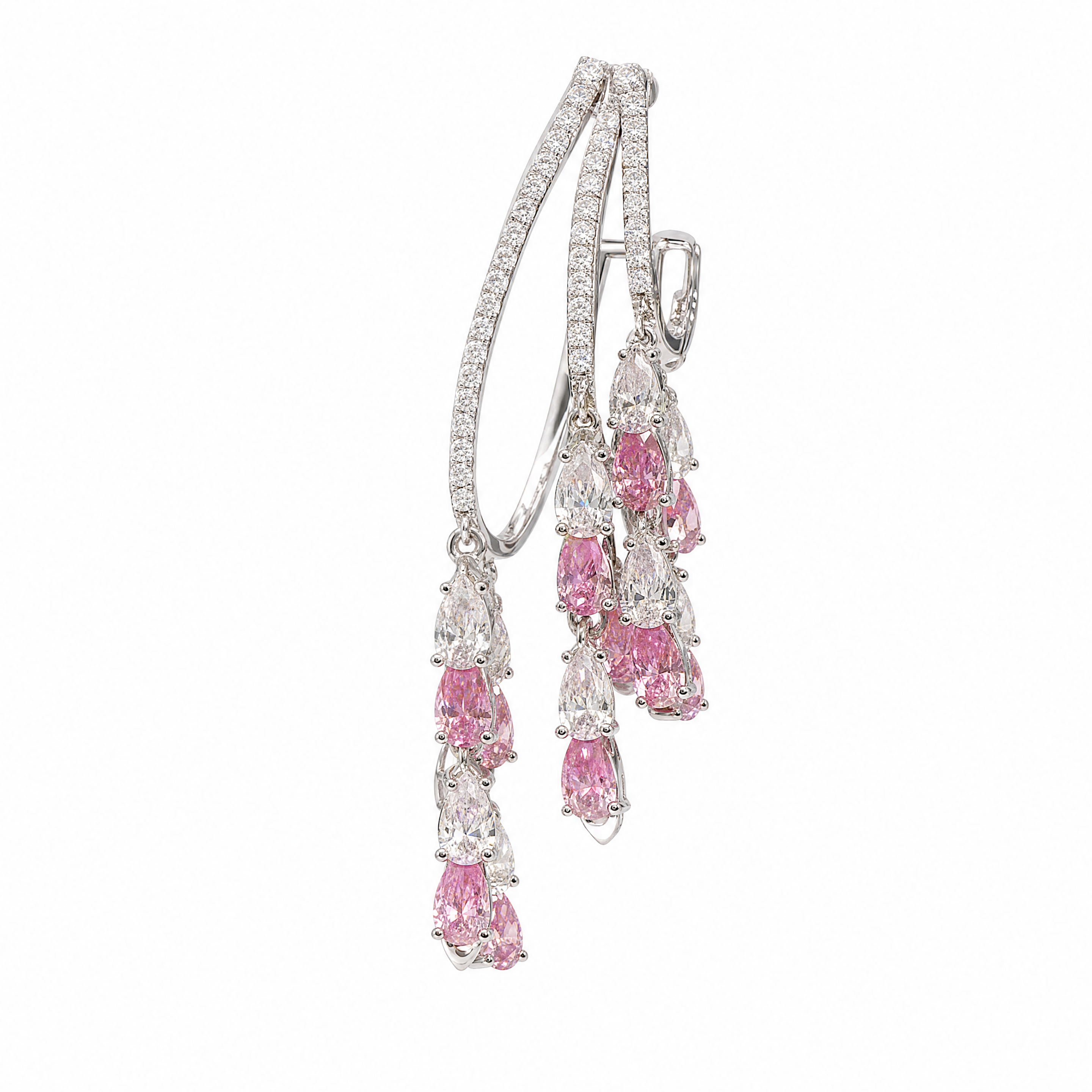 Zircon Ear Bone Clip Earrings